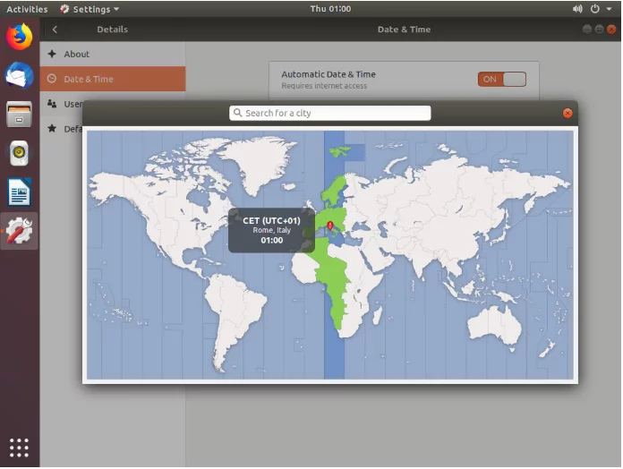 GUI Set Timezone Step3