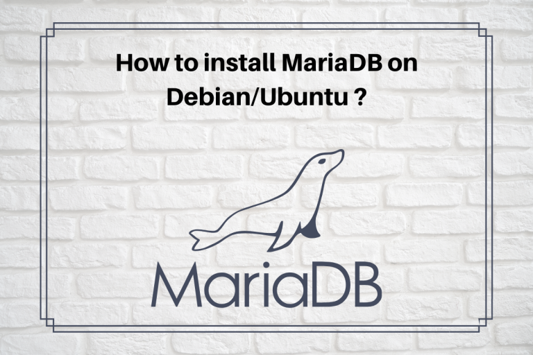 How To Install MariaDB On Debian Ubuntu