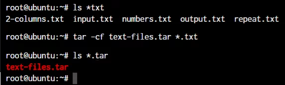 Creating Tar File