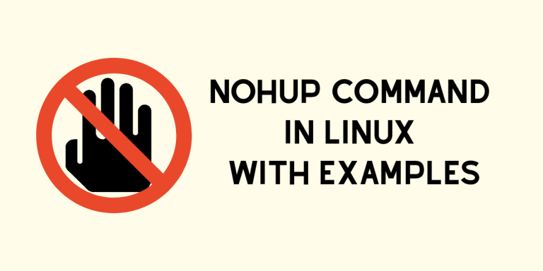 Nohup Command