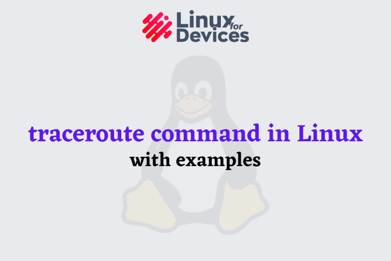 Traceroute Command In Linux