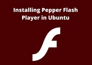 How to install pepper flash