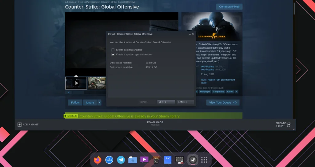 Installing CS GO On Linux