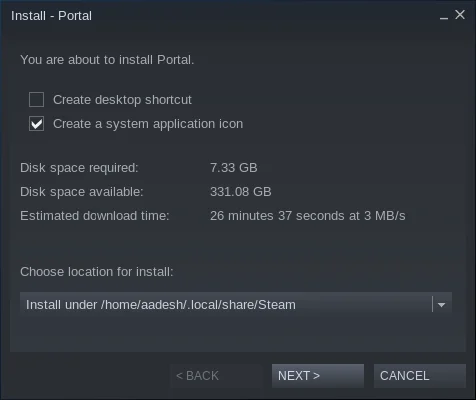 Select The Download Location Of Your Game And Then Hit The Next Button