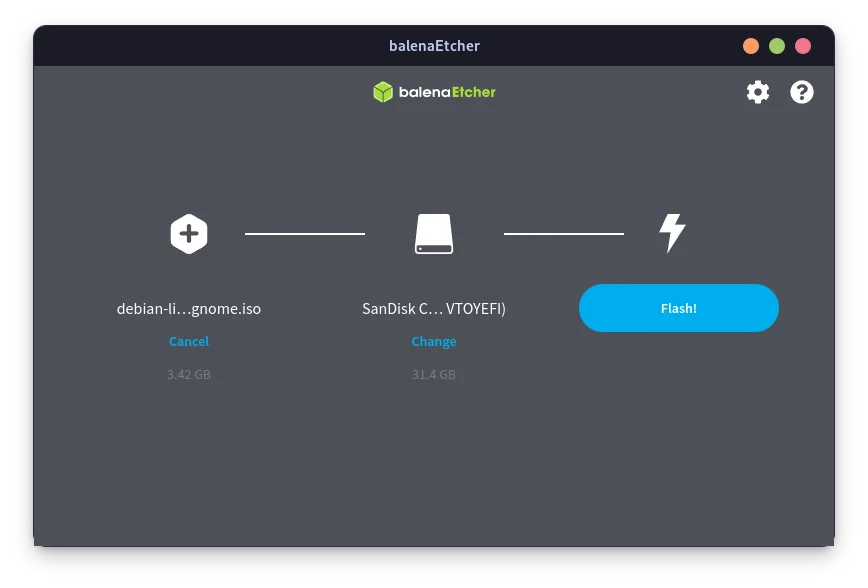 Flashing Debian ISO To A USB Drive