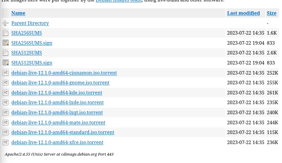 Torrents For Debian Live Images Can Be Downloaded From The Website