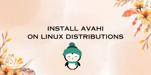 INSTALL AVAHI ON LINUX DISTRIBUTIONS (1)