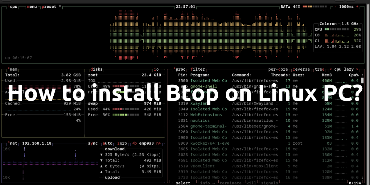 Btop: A better system monitor than Htop? - LinuxForDevices