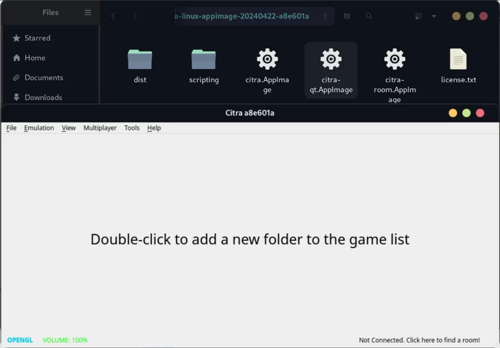 Running Citra AppImage On Nobara Linux