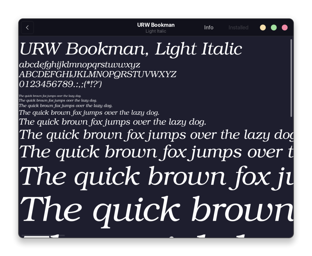 GNOME Fonts Lets You View Fonts In Different Sizes