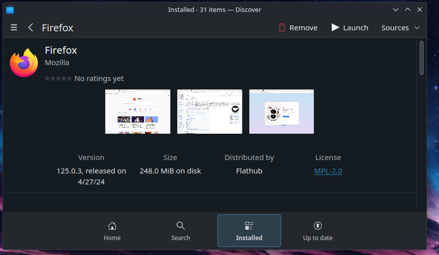 Install Firefox From The Discover Store