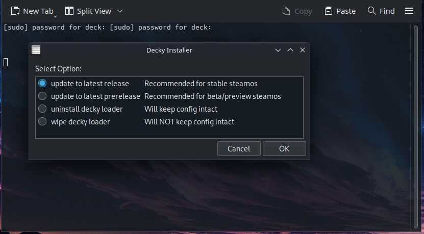 Select The Correct Version Of Decky Loader For You