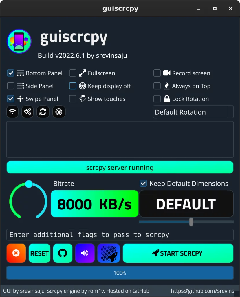 Start SCRCPY After Connecting Your Phone