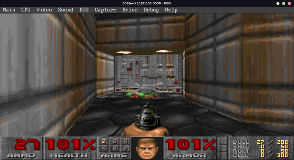 DOOM Running With The Emulator