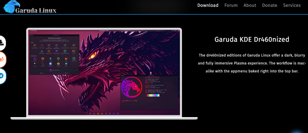 Downloading The Official ISO Of Garuda Linux