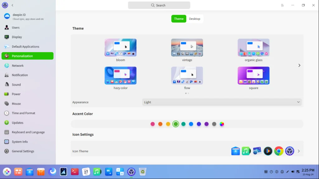 Extensive Customization In The Deepin Menu