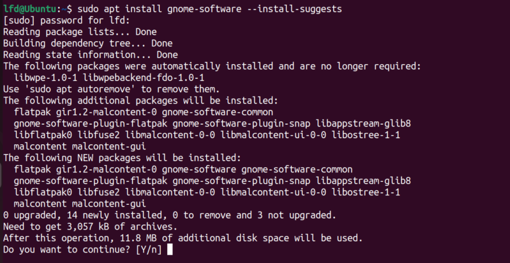 Installing GNOME Software On Ubuntu