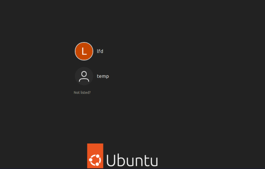 Log Into The Temp Account On Ubuntu