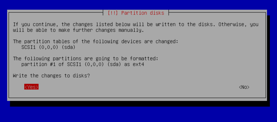 Write Changes To The Disk