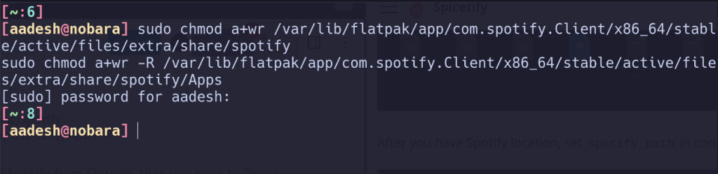 Changing Permission For The Spotify Flatpak