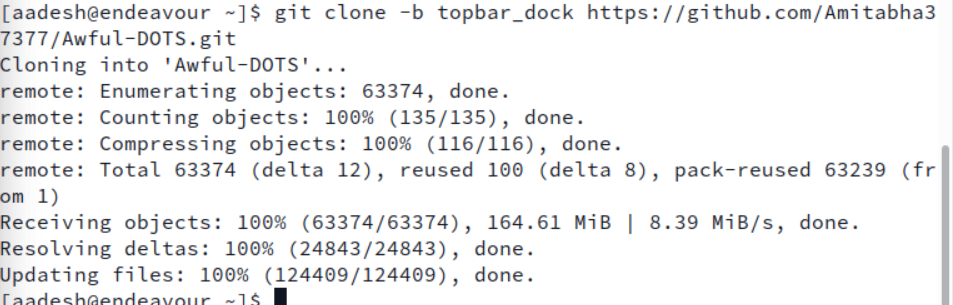 Clone The Repository Which Contains The Config Files