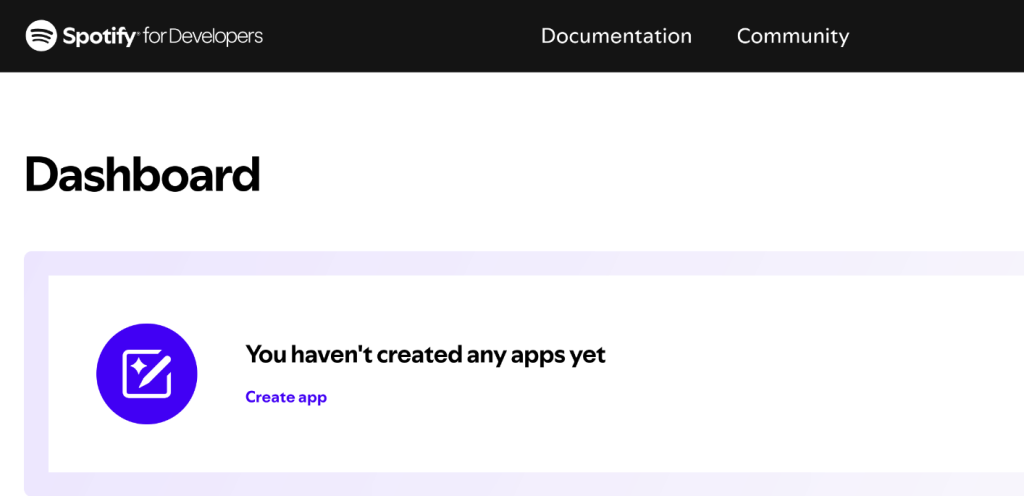 Create An App On The Spotify Dashboard