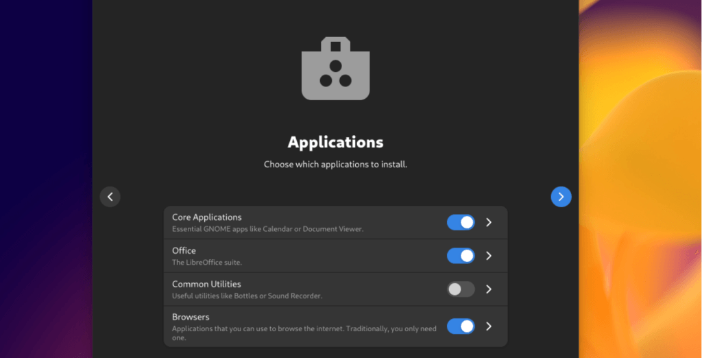 Select The Applications Which You Want Installed And Then Proceed