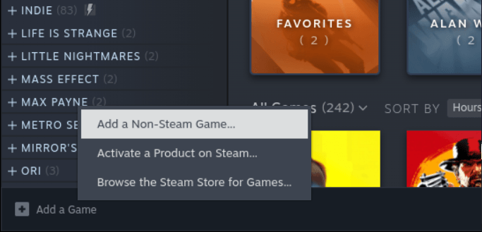 Add A Non Steam Game From Your Library